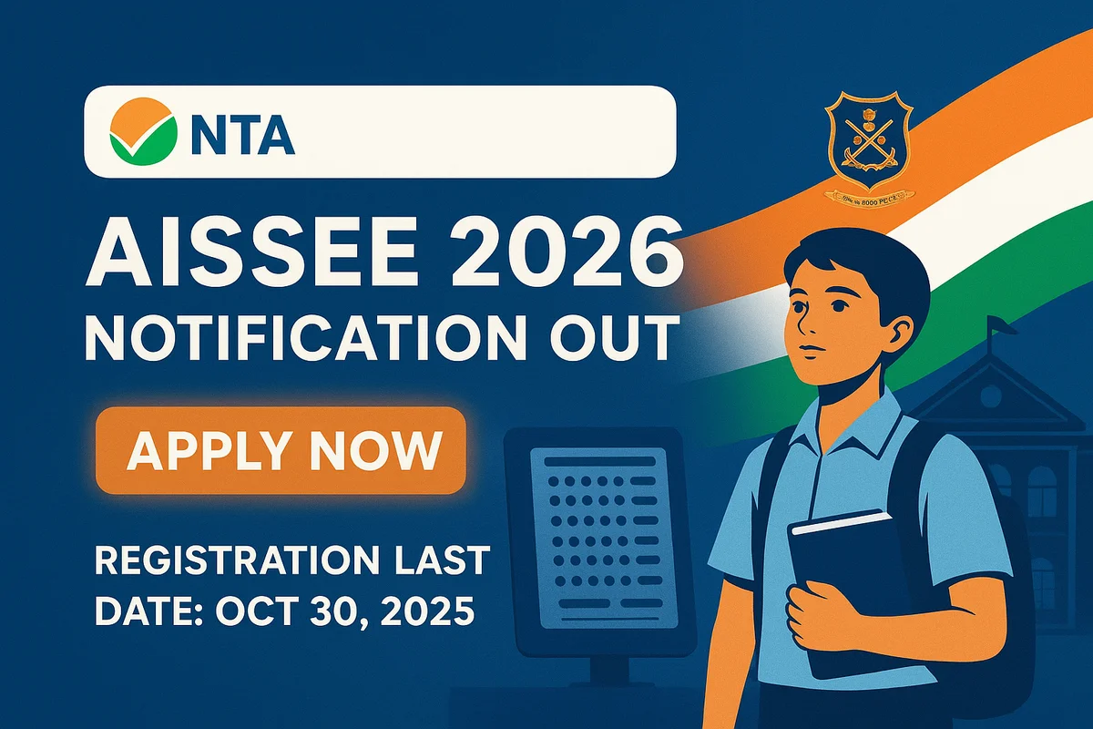 AISSEE 2026 Notification Out: Registration, Dates, Pattern & Syllabus