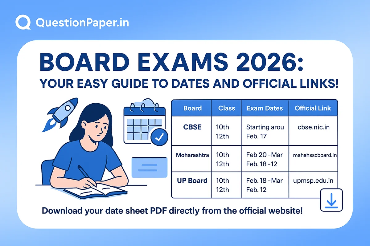Board Exams 2026: Your Easy Guide to Dates and Official Links!